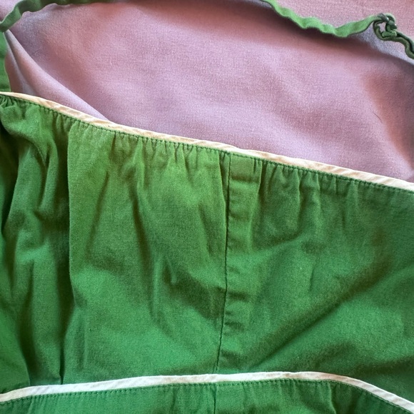 Anthropologie Green Sleeveless Button-Up Peplum Top SZ 8 - Picture 6 of 6